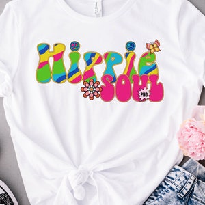 Hippie Soul PNG,Vintage Retro Hippie Soul, Commercial USE, Sublimation, Digital Design, Clipart,Print File,Retro Hippie, Hippie Clipart