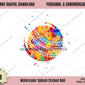 Cricket PNG, Watercolor Cricket Digital, Commercial USE,Sports Digital, Cricket Art, Sublimation Design Download, Digital Design, PNG File