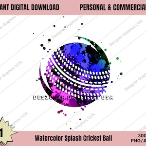 Cricket PNG, Watercolor Cricket Digital, Commercial USE,Sports Digital, Cricket Art, Sublimation Design Download, Digital Design, PNG File