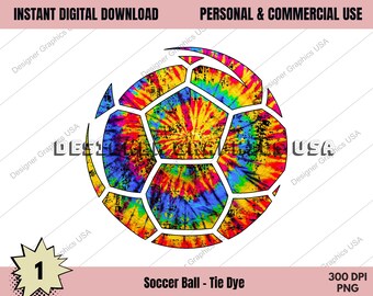 Voetbal PNG, voetbal tie-dye sport digitaal, commercieel gebruik, voetbalkunst, sublimatie, clipart, afdrukbestand, voetbalcoachcadeau