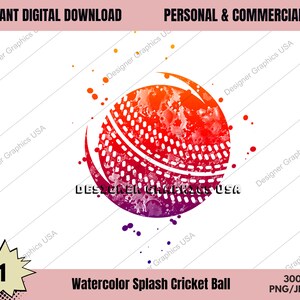 Cricket PNG, Watercolor Cricket Digital, Commercial USE,Sports Digital, Cricket Art, Sublimation Design Download, Digital Design, PNG File