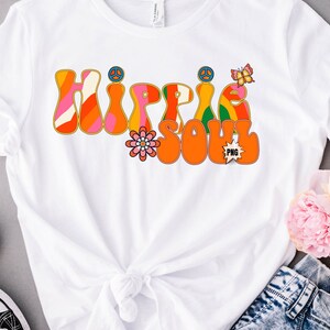 Hippie Soul PNG,Vintage Retro Hippie Soul, Commercial USE, Sublimation, Digital Design, Clipart,Print File,Retro Hippie, Hippie Clipart