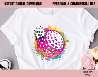 Golf PNG,Oil Paint Golf,Commercial USE,Golf Art,Sublimation Design,Digital, Clipart,Print File,Golf Digital Gift