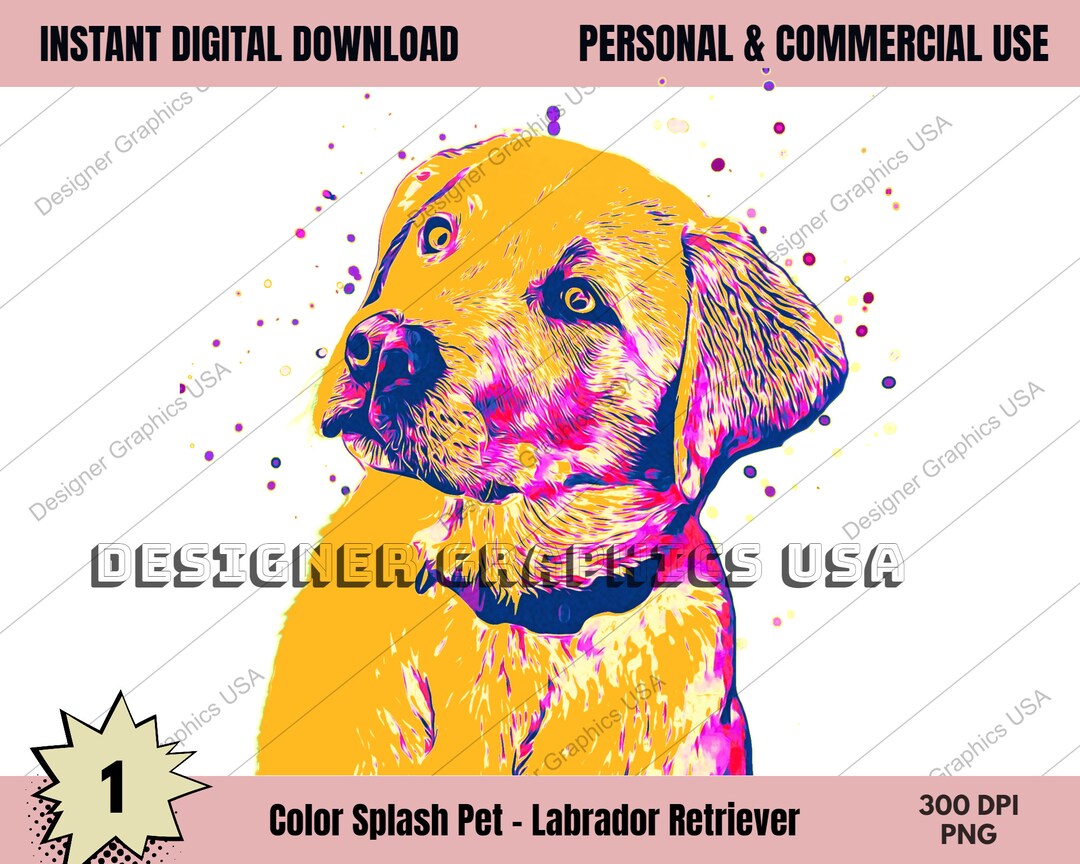 Lab Dog Bitmap Labrador PNG, Labrador Retriever Dog PNG, Labrador Digital Art ...