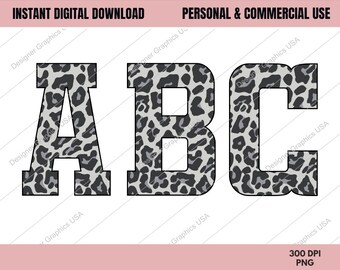 Leopard Sports Varsity Font PNG, USO comercial, Sublimación, Paquete de fuentes deportivas, Fuente Varsity, Fuente deportiva, Fuente de letras Jersey, Fuente Leopard