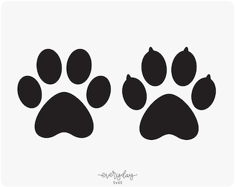 Paw Svg, Cat Paw Svg, Dog Paw Svg, Animal Paw Svg, Pet Svg, Bear Paw Print Svg, Digital Printable T-Shirt Cut File for Cricut & Silhouette