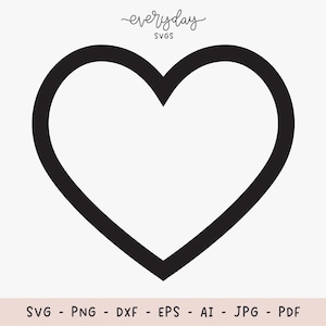 Peut inclure: Une silhouette noire en forme de cœur.