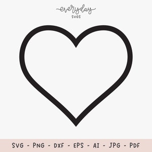 Pode incluir: Um contorno preto em forma de coração.