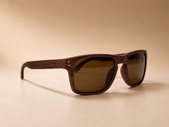 Wood Grain Sunglasses Set | Retro Wayfarer UV400 Sunglasses | Lightweight Wood Look Sunglasses | Unisex Fashion Eyewear W2