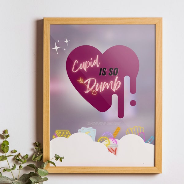 Fifty Fifty Cupid Inspired Poster, Fifty Fifty fan art, fifty fifty poster, digital download, kpop wall art, fifty fifty cupid lyrics