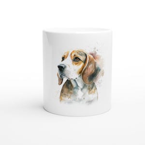 Majestic Beagle Mug – 11oz Ceramic Mug with Color Variations, Dishwasher & Microwave Safe