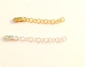 Sterling Silver or 14k Gold Filled Chain Extender