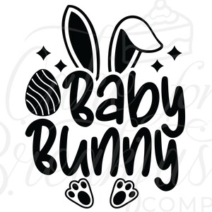 Baby Bunny Ostern SVG, Lustige Ostern svg für Jungen, Lustige Ostern svg für Mädchen, Lustige Ostern svg für Babys, Ostern PNG
