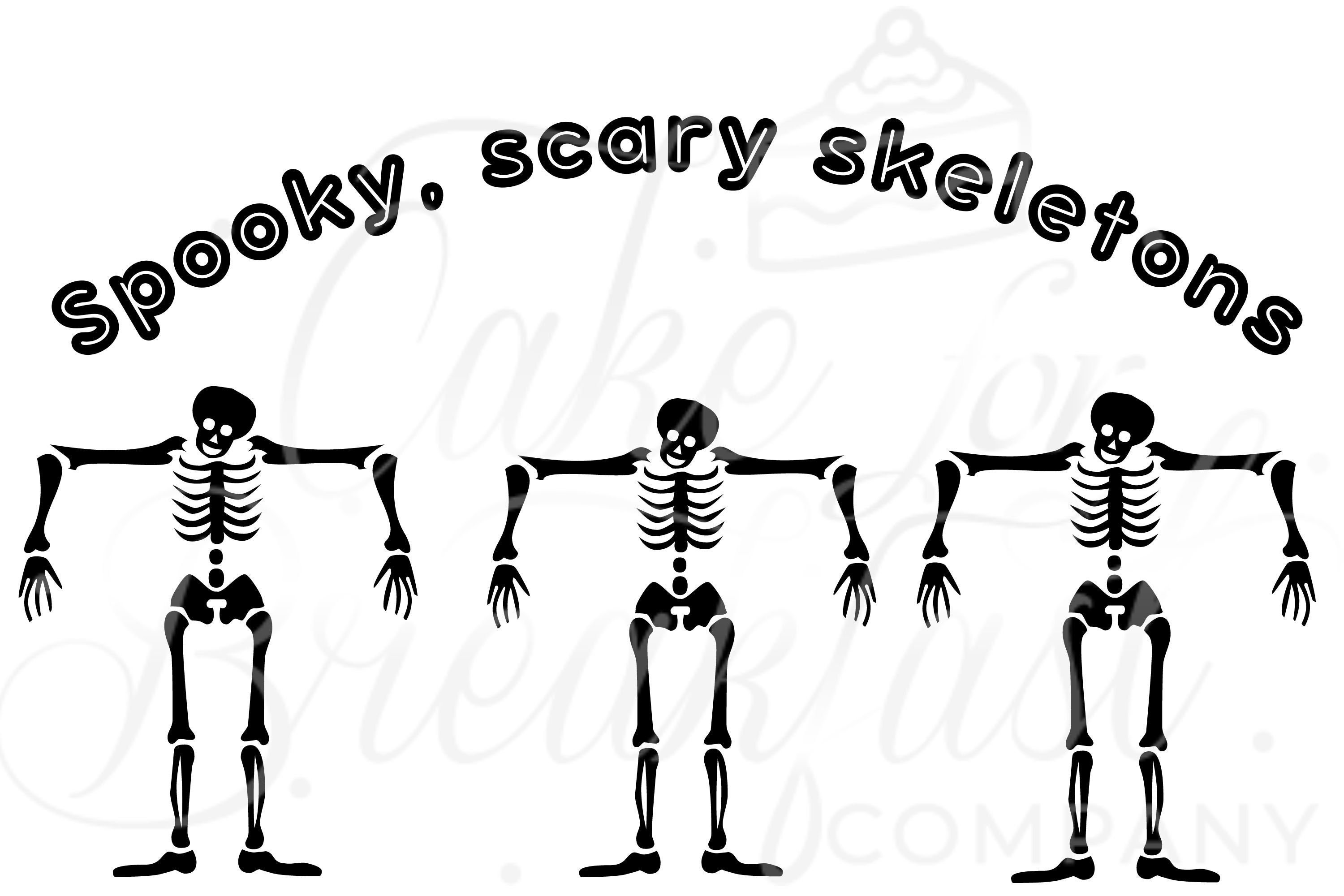 Spooky Scary Skeleton Png, Halloween Shirt SVG, Kids Halloween SVG