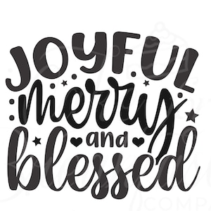 Frohe, frohe und gesegnete Weihnachten Christian SVG, Weihnachten PNG, Weihnachten PNG Design