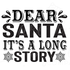 Caro Babbo Natale in formato SVG, Natale divertente in formato SVG, Natale per bambini in formato SVG, Natale in formato SVG per ragazzo, Natale in formato SVG per ragazza