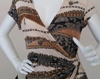 Joseph Ribkoff / Wonderful patterned dress / LIKE NEW / Size 40 / L