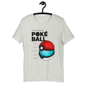 Original Ball Tshirt, Pocket Monsters, Poke Shirt, Blue shirt, Yellow Shirt, Gamer shirt, Unisex t-shirt