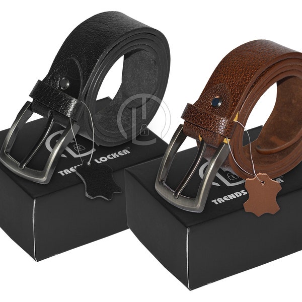 Handmade Leather Belt Classic Brown & Black Casual Premium Top Grain Genuine Leather Men 100% Full Grain Belt Pin Buckle Jean Dress Belts
