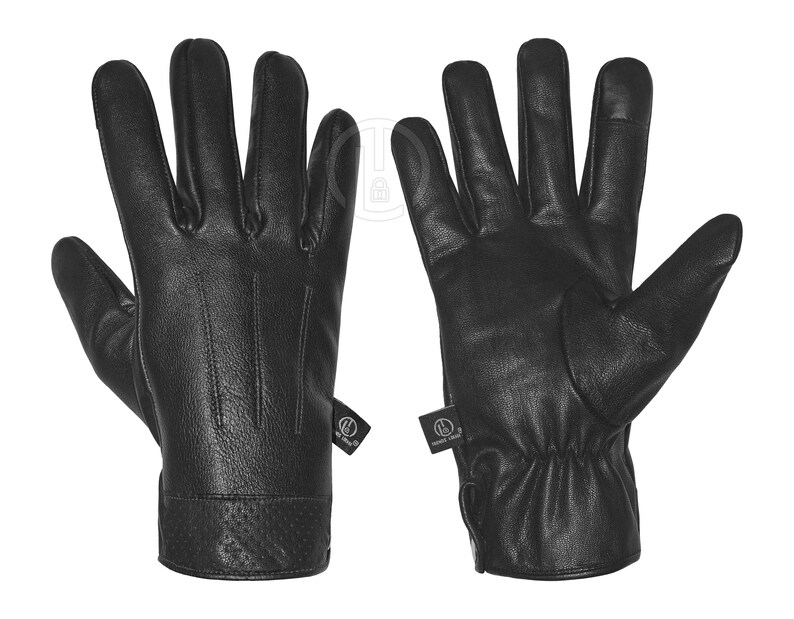 Handmade Genuine Leather Gloves Goatskin Winter Gloves Snow Gloves Cold