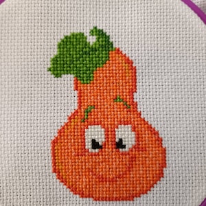 Pumpkin 1, Cross Stitch Pattern, Pattern PDF - Instant download, DIY, Mini cross stitch, Gift idea, Home decor