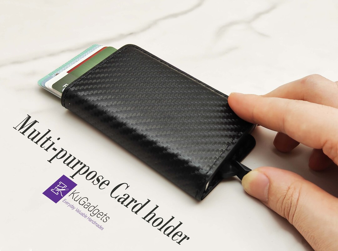 Multipurpose Card Holder 4 Color Options, PU Material, Hold up to 6