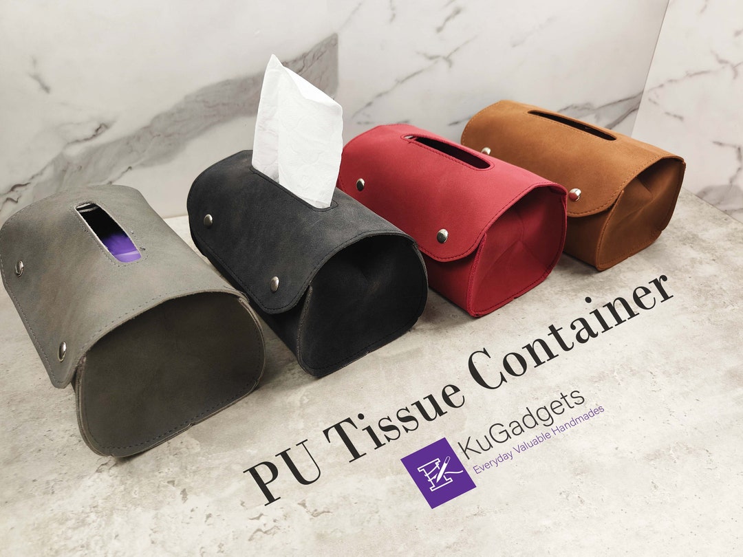 Vintage Style PU Paper Tissue Box Holder Matte Texture Etsy