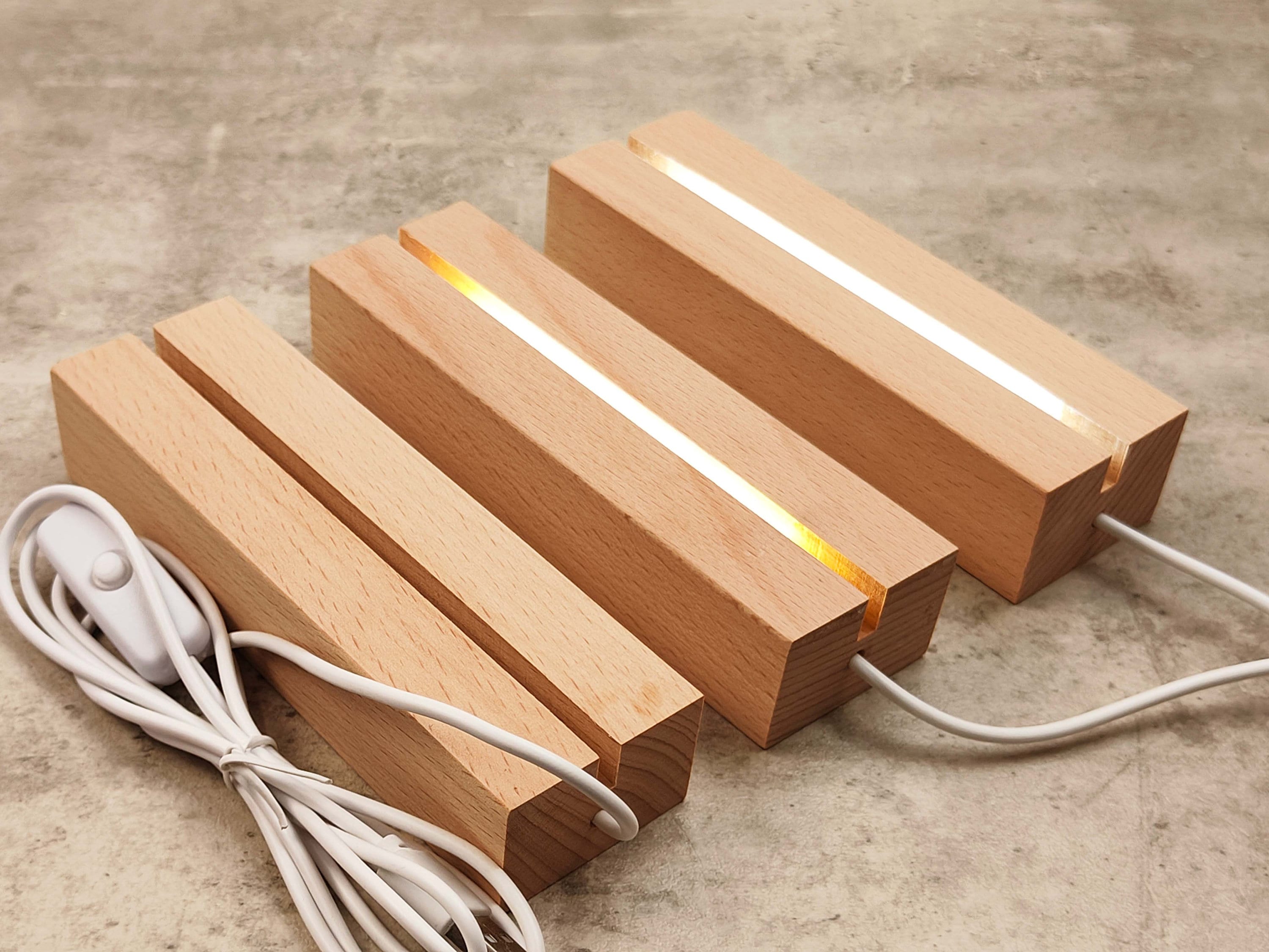 Wooden Lamp Base Etsy