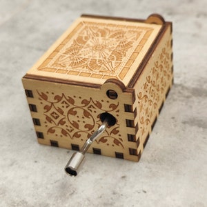 Handcrafted Wooden Music Box with Movie and Game Music Options La La Land image 3