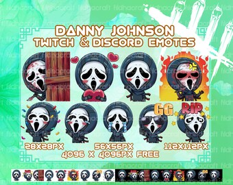 Cute The Danny Johnson DBD Twitch Emotes Bundle, Dead By Daylight Emotes pack, DBD, Streamer Gaming, Monster Cute, Avatar emotes