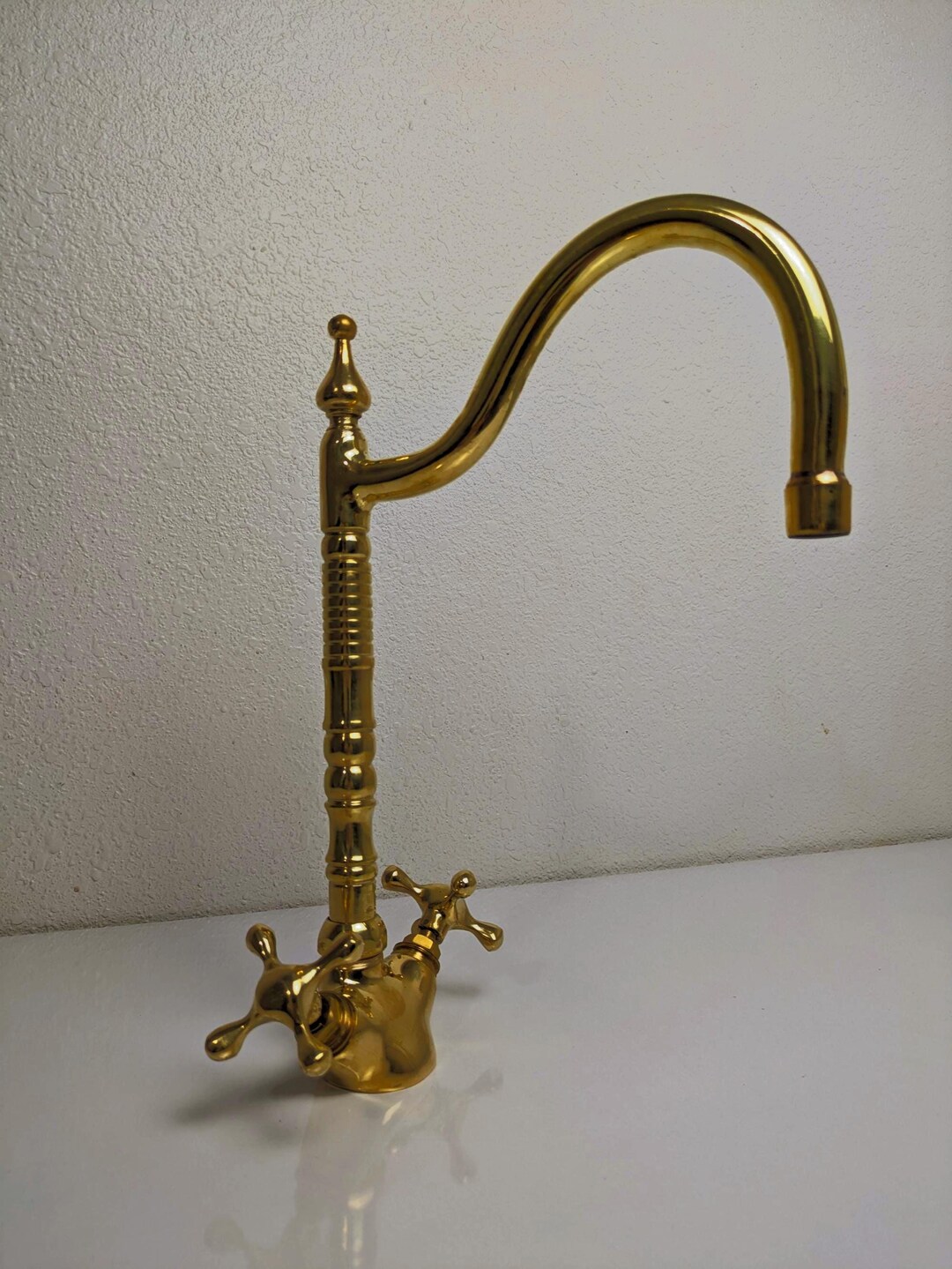 Mix Bathroom Faucet, Handmade Simple Cross Taps, Vanity Sink Faucet ...