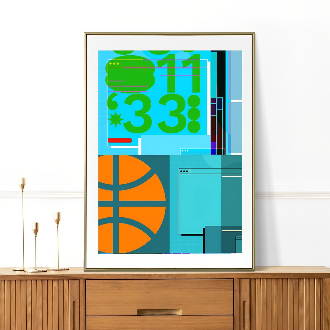 Abstract Wall Art, Modern Abstract Art, Mid Century Modern,digital Art