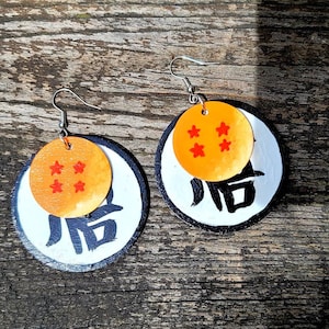 Saiyan Earrings Keychain Pendant