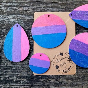 バイセクシャル LGBTQ プライド キーチェーン ペンダント イヤリング