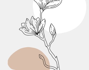 Simple Flower (line drawing)