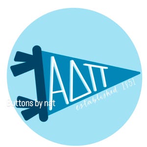 ADPI Sorority game day buttons