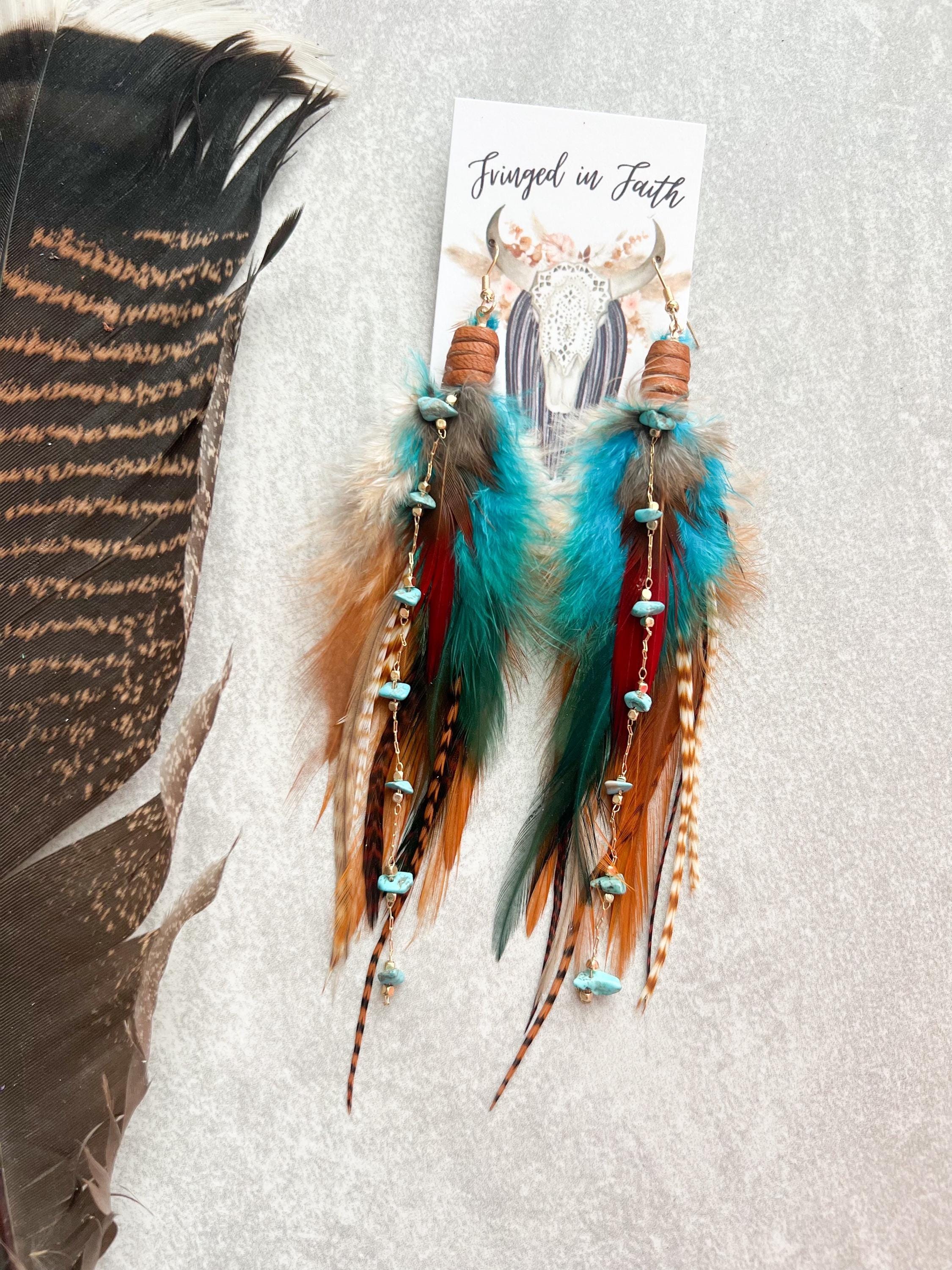 Native Americans Jewelry Feather Earring