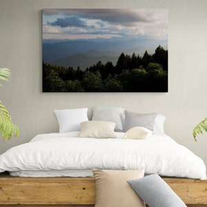 North Carolina, Blue Ridge Mountain Landscape, Appalachain Mountains, Nature Photography, Nature Wall Art, Home Decor, Trees, Forest, Photo