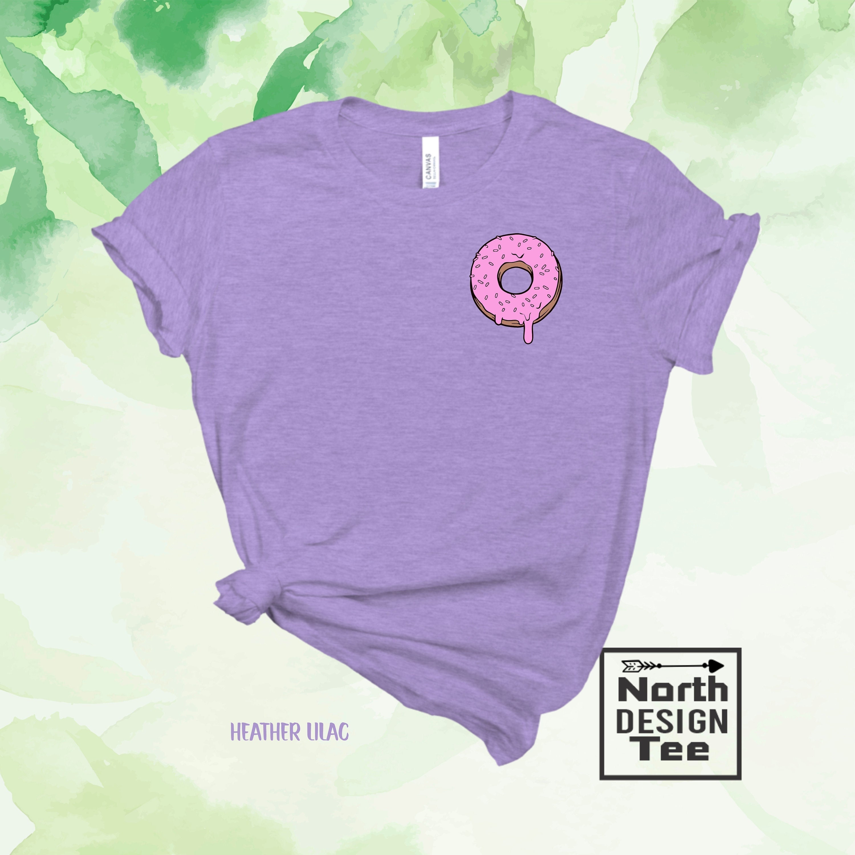 Pink Donut T-shirt, Donut Lover Gift, Shirt for Woman