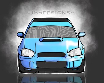 Custom Car Illustration Prints