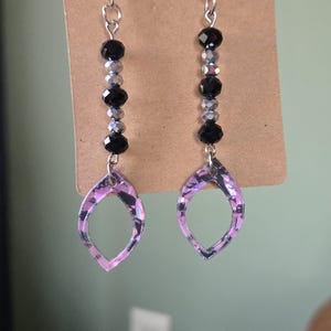Dangle earrings.