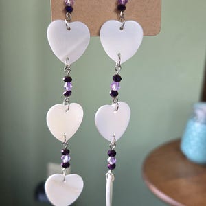 Dangle earrings.