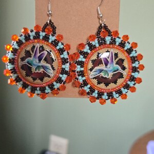 Dangle earrings.