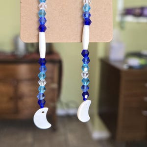 Dangle earrings.