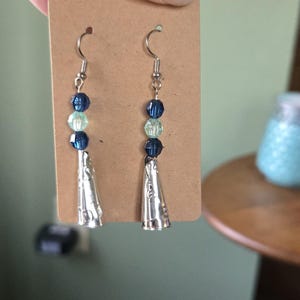 Dangle earrings.