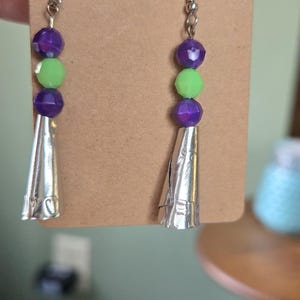 Dangle earrings.