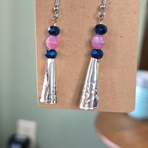 Dangle earrings.