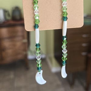 Dangle earrings.