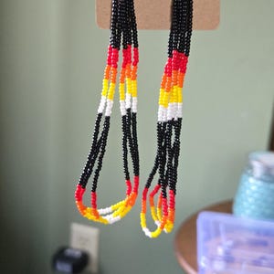 Dangle earrings.
