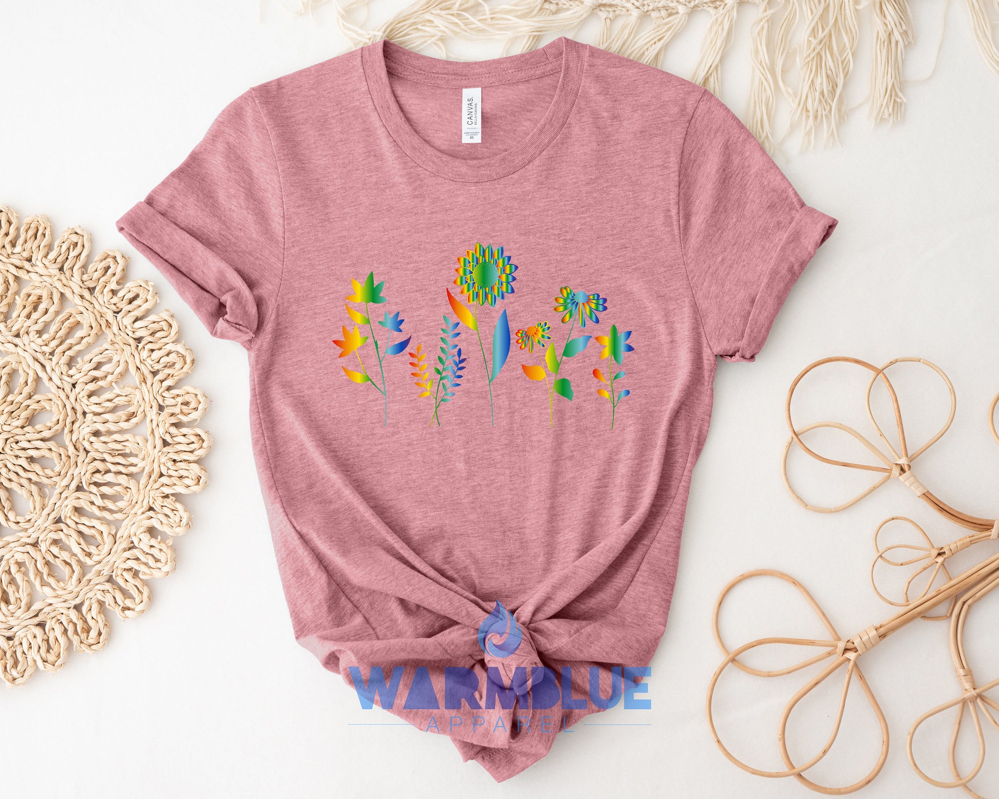 Discover Rainbow Wildflowers T-Shirt